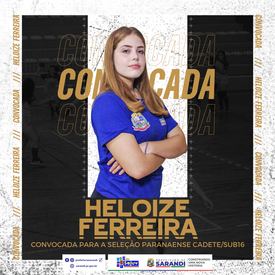 Atleta Sarandiense é convocada para Seletiva da Seleção Paranaense Cadete/Sub16